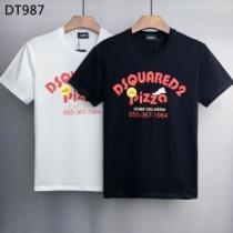 2026春夏 ラックスした雰囲気 吸汗性に優れ 着回し度抜群 半袖Tシャツ ディースクエアードブランドコピー 2色可選