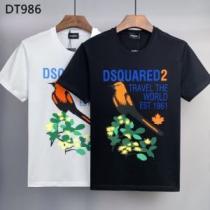 高品質 お洒落に魅せる 半袖Tシャツ ラウンドネック 2色可選 デザイン性の高い 2026春夏 自分らしいスタイリング ディースクエアードブランド コピー