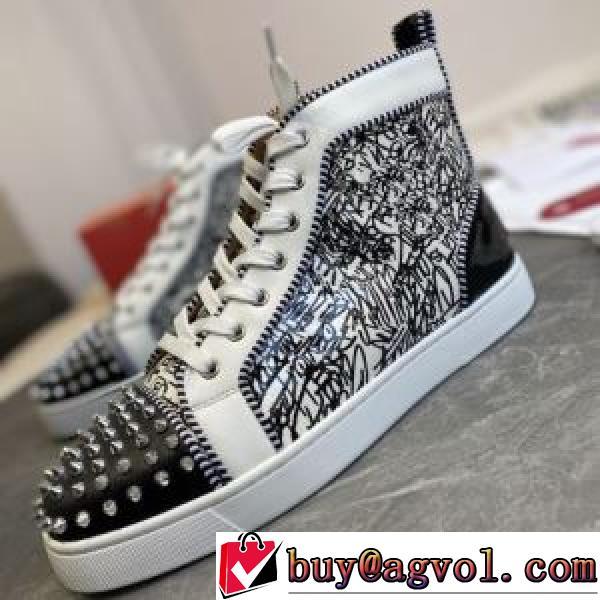2026新作 コスパ最高のプライス ずっと人気♪ CHRISTIAN LOUBOUTINブランドコピー ハイトップシューズ お洒落に魅せる 高品質