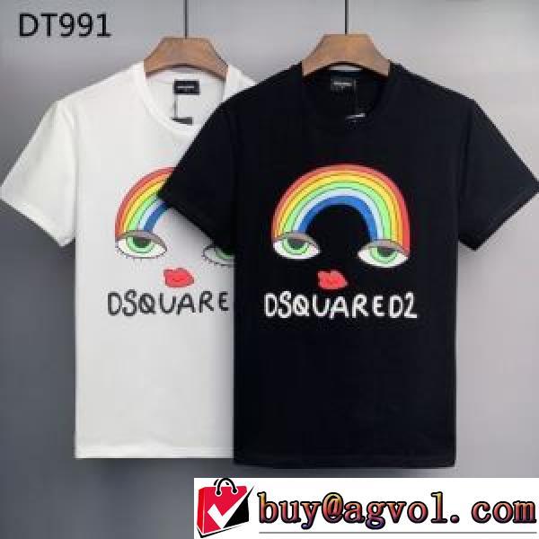 DSQUARED2ブランドスーパーコピー 超目玉 乾きやすい 2026春夏 半袖Tシャツ 着回し度抜群 雑誌掲載アイテム 2色可選 お洒落に魅せる