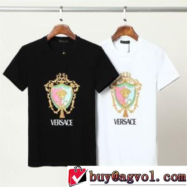 超目玉 2026春夏 2色可選 半袖Tシャツ 優しいフィット感 レジャー VERSACE偽物ブランド