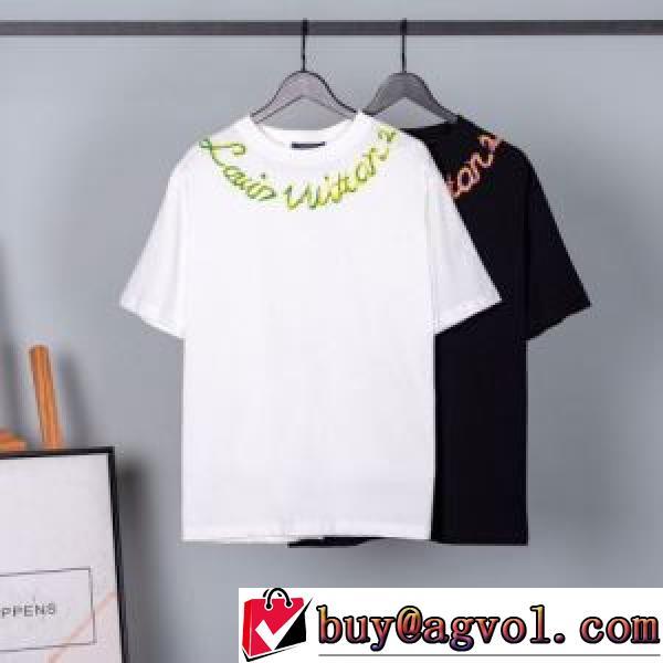 2026新作 オリジナル 半袖Tシャツ 2色可選 ラックスした雰囲気 ラウンドネック LOUIS VUITTONブランド 偽物 通販