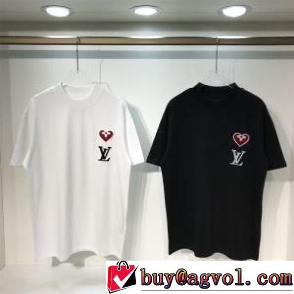 ラウンドネック 2色可選 気軽にカジュアルに使える 2025春夏 LOUIS VUITTONスーパーコピー 半袖Tシャツ 綺麗に決まるフォルム！