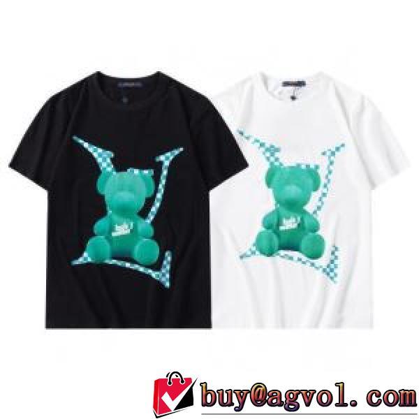 LOUIS VUITTONコピー 半袖Tシャツ 2026春夏 綺麗に決まるフォルム！2色可選 収縮性のある 着回し度抜群