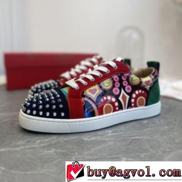 ローヒール CHRISTIAN LOUBOUTINスーパーコピー プリント柄 優しい色合い 2026新作 人気販売中 ファッション 人気