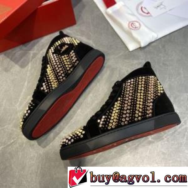 流行を超えた定番シューズ 綺麗に決まるフォルム！CHRISTIAN LOUBOUTINコピー ブランド メンズ　レースアップ 2026新作 クッション加工
