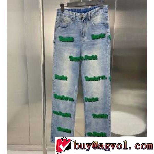 ジーンズ ストレートデニムパンツ ルイ ヴィトン偽物ブランド 伸縮性のある 2026春夏 刺繍使い 選べる極上