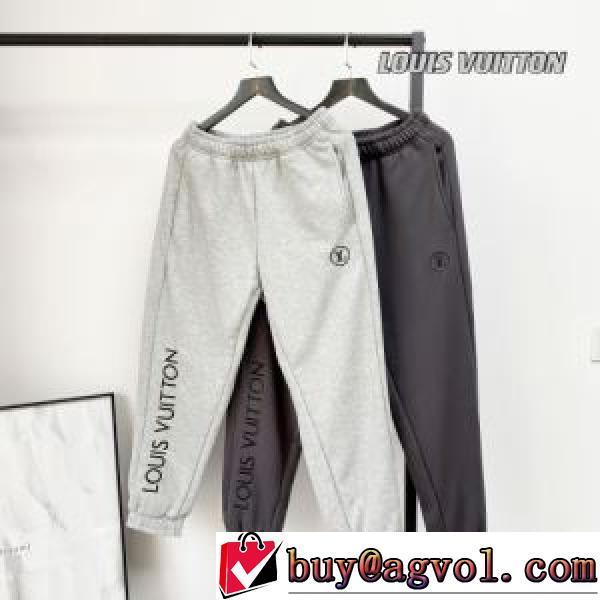 2色可選 スエットパンツ LOUIS VUITTONブランド コピー 2026春夏 絶妙なルーズ感 刺繍加工 ウルトラストレッチ