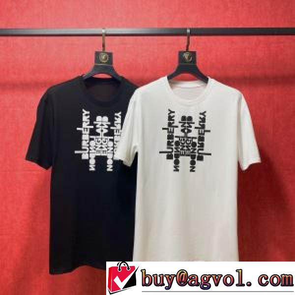 2色可選 シンプル 薄手 数に限りがある 2026春夏 通気性に優れた 半袖Tシャツ バーバリーコピー ブランド
