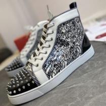 2026新作 コスパ最高のプライス ずっと人気♪ CHRISTIAN LOUBOUTINブランドコピー ハイトップシューズ お洒落に魅せる 高品質