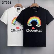 DSQUARED2ブランドスーパーコピー 超目玉 乾きやすい 2026春夏 半袖Tシャツ 着回し度抜群 雑誌掲載アイテム 2色可選 お洒落に魅せる
