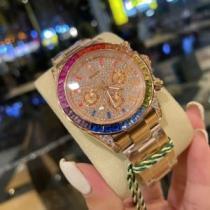 2色可選 女性用腕時計 日本輸入クオーツムーブメント 煌びやかな仕上がり 2026新作 ポップ ダイヤ付き時計ケース ロレックスブランド コピー.196.