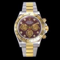 ROLEXコピーブランド 6針クロノグラフ 2026新作 男性用腕時計 2ポイントダイヤ オリジナル 煌びやかな仕上がり ミッドナイト/夜光.196.