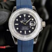 お洒落に魅せる 機械式（自動巻き）ムーブメント ROLEX偽物ブランド 2026新作 シリコン 腕時計 カレンダー機能付き 3色可選.196.