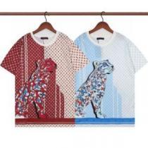 2026春夏 柔らかい手触り ルイ ヴィトンコピー 半袖Tシャツ スタイリッシュな印象 2色可選 ラウンドネック