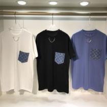 3色可選 大きめサイズ 2025春夏 ラックスした雰囲気 高品質 人気 半袖Tシャツ LOUIS VUITTONコピーブランド