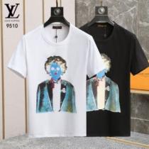 フォトプリン お洒落に魅せる 半袖Tシャツ 2色可選 ルイ ヴィトンコピーブランド 2022春夏 先行販売