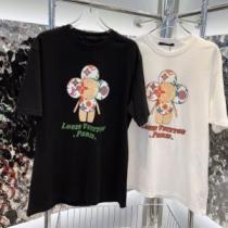 2026春夏 優しいフィット感 半袖Tシャツ 2色可選 体の運動機能を助け ルイ ヴィトンコピー ファッション 人気 レジャー