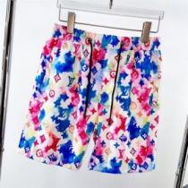 高品質 人気 2026春夏 ポリエステル ショートパンツ プリント ルイ ヴィトン偽物ブランド 絶妙なルーズ感