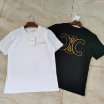半袖Tシャツ ラウンドネック 2026春夏 CELINEコピー 先行販売 着心地満点 2色可選 頑丈な素材