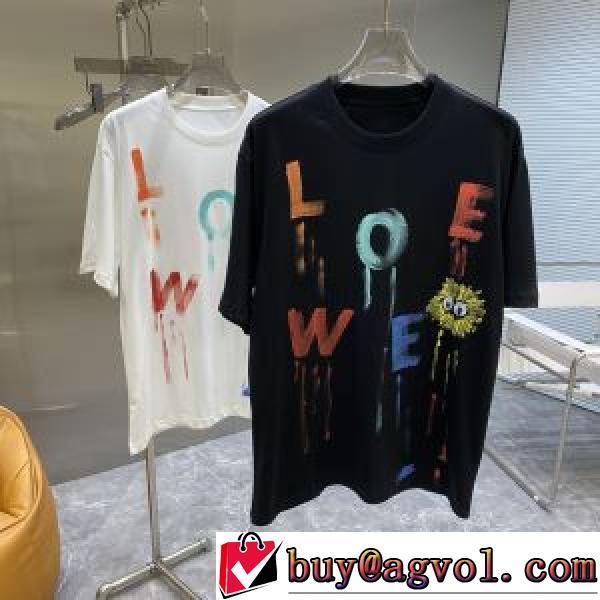 2026春夏 ラックスした雰囲気 高品質 人気 半袖Tシャツ 2色可選 優しいフィット感 ロエベブランドコピー