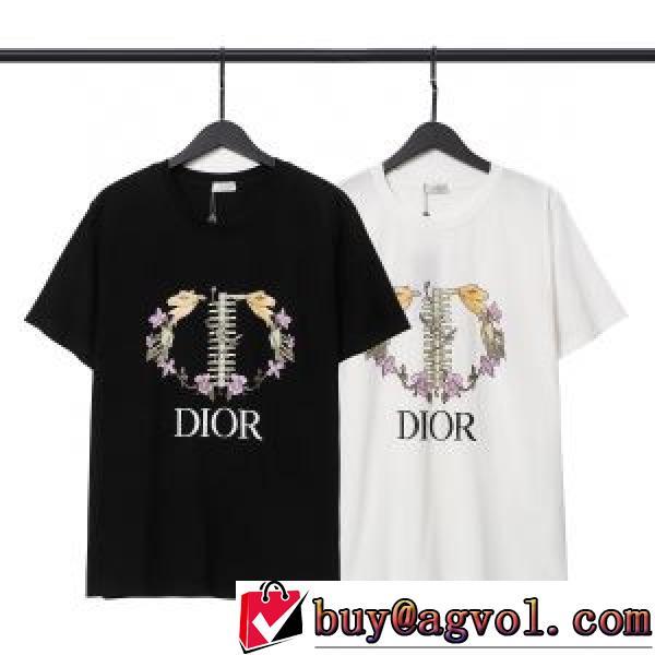 しわになりにくい 半袖Tシャツ 着心地満点 ディオール偽物ブランド 2色可選 絶大な人気を誇る 2026春夏