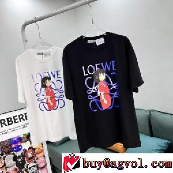 プリント ラックスした雰囲気 ロエベブランドスーパーコピー 2色可選 超目玉 半袖Tシャツ 2025春夏