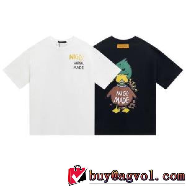 ルイ ヴィトンブランド コピー プリント 2色可選 ラックスした雰囲気 半袖Tシャツ 今買い◎得 2026春夏 優しいフィット感