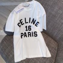 存在感のある 半袖Tシャツ 2026春夏 柔らかい手触り セリーヌコピーブランド ラックスした雰囲気 しわになりにくい