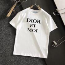 2026春夏 縦には伸びにくい 風合いが出る 半袖Tシャツ 2色可選 吸汗性に優れ ディオールブランド 偽物 通販