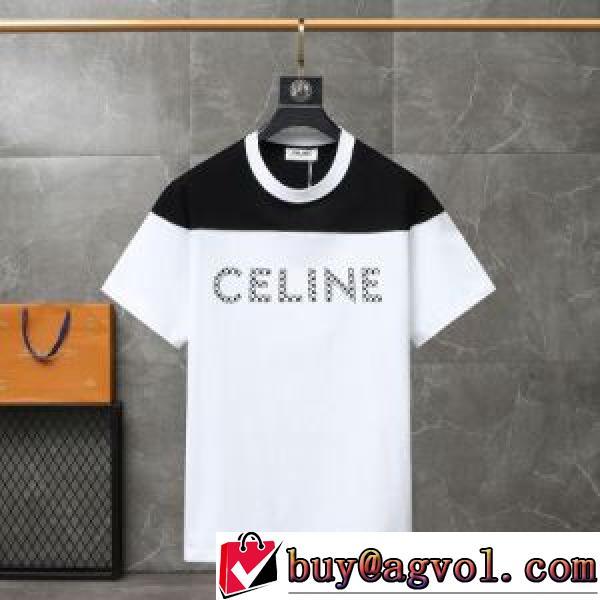 自然な肌触り CELINEコピーブランド 半袖Tシャツ 2026春夏 カッコいい印象を付ける ファッション 人気 2色可選
