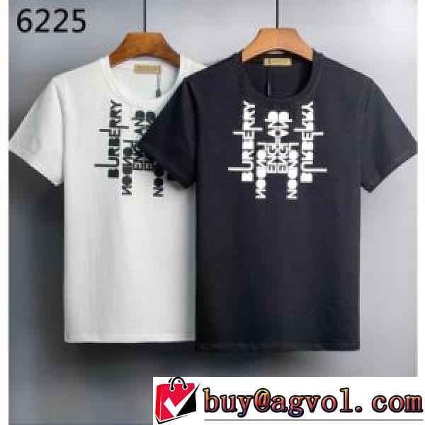 半袖Tシャツ 2色可選 人気 ランキング 快適な着心地 バーバリーコピー 気軽にカジュアルに使える 2026春夏 プリント