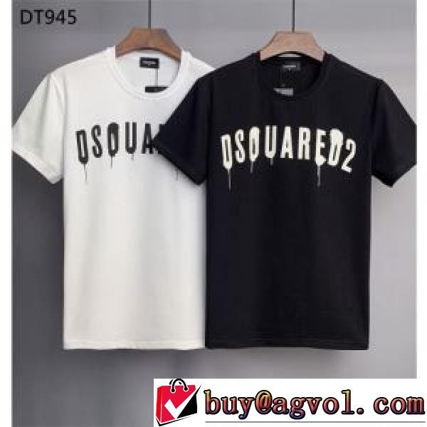 スタイリッシュな印象 ラウンドネック 2色可選 2026春夏 DSQUARED2ブランドコピー 半袖Tシャツ 長く愛用できる