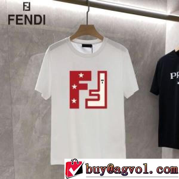 FENDIブランドコピー 2026春夏 半袖Tシャツ 可愛く上品な雰囲気 2色可選 デザイン性の高い