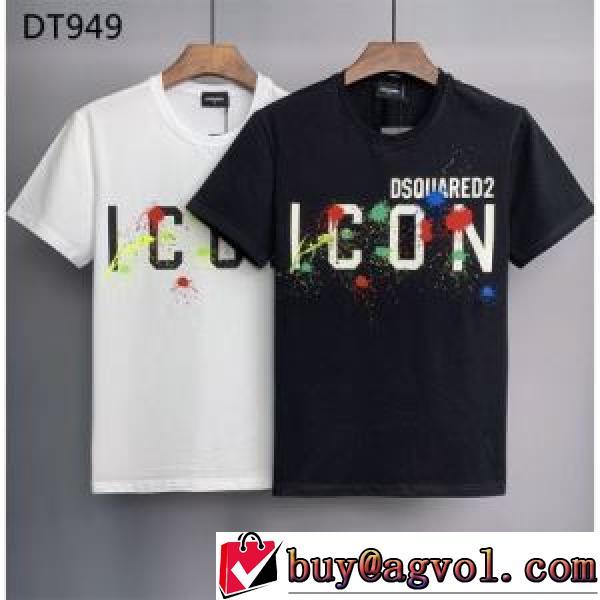 コスパ最高のプライス 2026春夏 2色可選 DSQUARED2ブランド コピー 使い勝手抜群 レジャー 半袖Tシャツ 乾きやすい