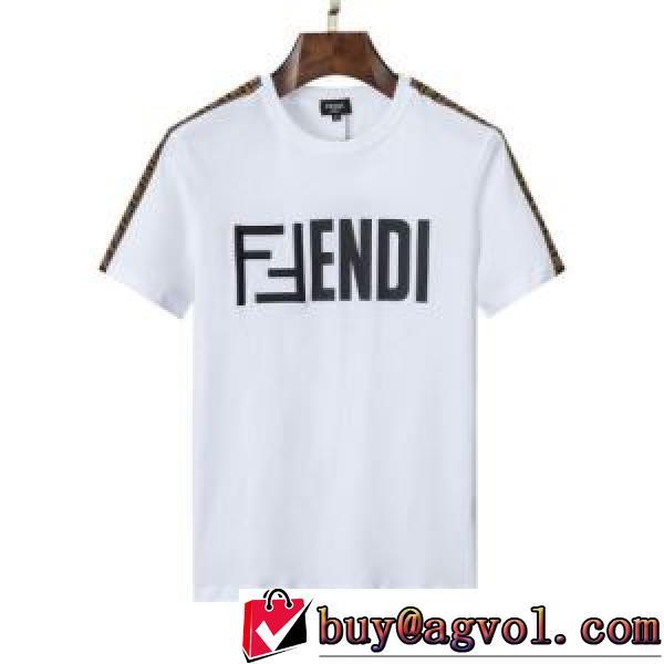 2026春夏しわになりにくい  細身のシルエット 半袖Tシャツ 変わらない人気を誇る FENDIスーパーコピー