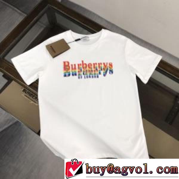 クールビズ 消臭抗菌効果がある BURBERRYブランド 偽物 通販 しわになりにくい 2026春夏 半袖Tシャツ 2色可選 好評でした