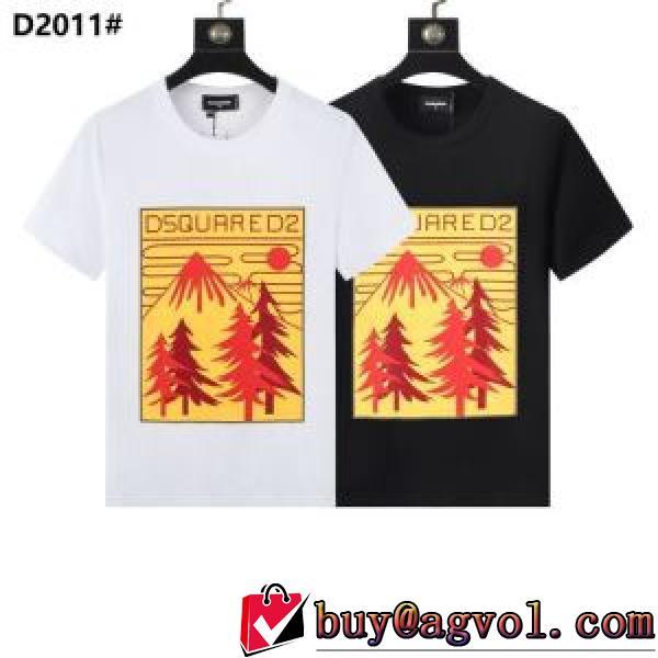 2025春夏 半袖Tシャツ 人気販売中 フォトプリント 2色可選 吸汗性に優れ DSQUARED2ブランド 偽物 通販