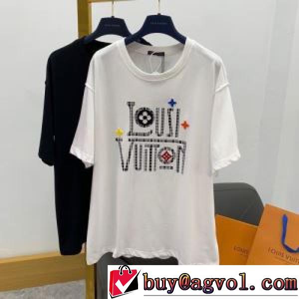 ラウンドネック 2026春夏 2色可選 半袖Tシャツ 落ち着いた感覚 ルイ ヴィトンブランドスーパーコピー 流行に関係なく長年愛用できる