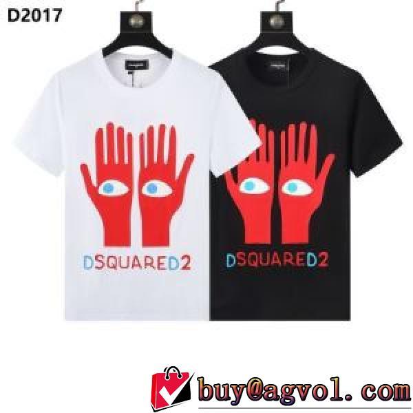 DSQUARED2ブランドスーパーコピー 個性的なデザ 細身のシルエット 半袖Tシャツ 2026春夏 2色可選 自分らしいスタイリング