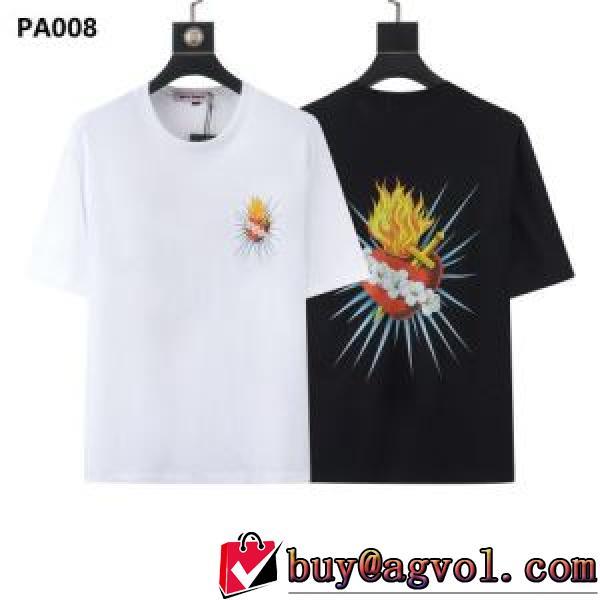 チノパン 狙える優秀アイテム Palm Angels ブランドコピー 2026春夏 半袖Tシャツ 2色可選 体の運動機能を助け