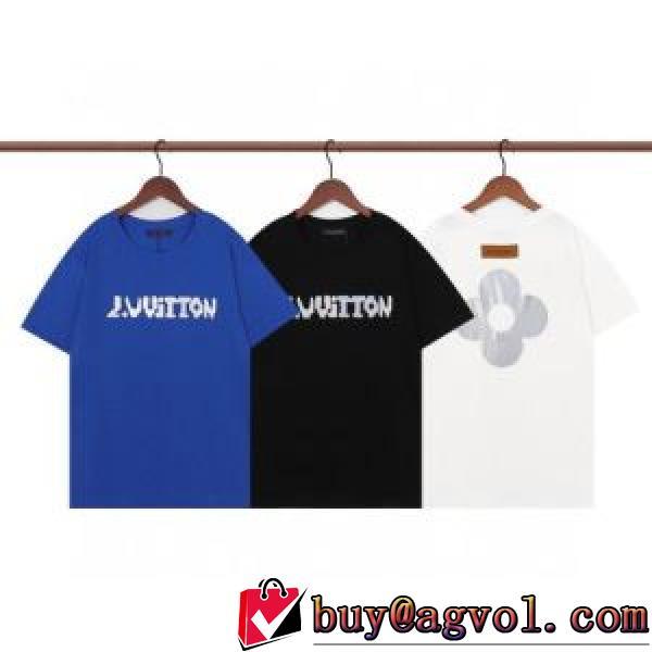 人気新品★超特価★ LOUIS VUITTONスーパーコピー 激安 3色可選 2026春夏 半袖Tシャツ 柔らかい手触り カジュアル