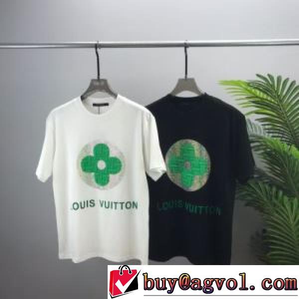 ラウンドネック 着心地抜群 2026春夏 半袖Tシャツ LOUIS VUITTONコピーブランド 使い勝手抜群 2色可選
