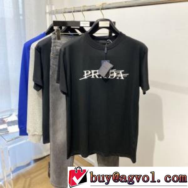 クールビズ 2色可選 半袖Tシャツ 2026春夏 プラダブランドコピー 抜群な楽チン感ある大定番 レジャー