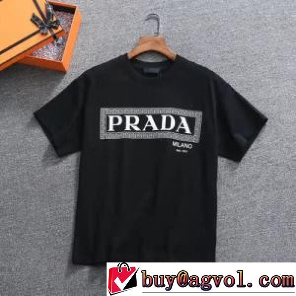 2026春夏 ラウンドネック 日本未入荷モデル 半袖Tシャツ 2色可選 PRADAブランド コピー