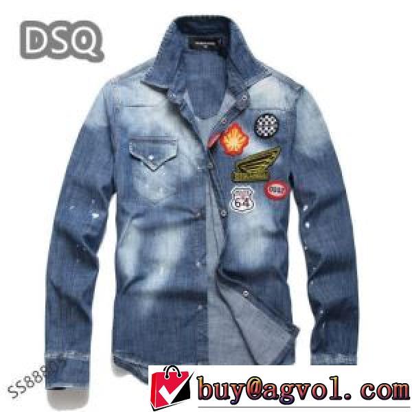 満足できるコート DSQUARED2コピー 極上の着心地 デニムジャケット 2026新作 風合いの出る