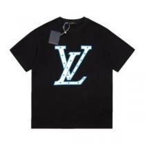 オリジナル 2026春夏 2色可選 プリント 半袖Tシャツ 着心地抜群 LOUIS VUITTONブランド コピー 優しいフィット感