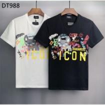 半袖Tシャツ 細身のシルエット 流行に関係なく長年愛用できる 2色可選 DSQUARED2スーパーコピー 落ち着いた感覚 2026春夏