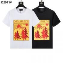 2025春夏 半袖Tシャツ 人気販売中 フォトプリント 2色可選 吸汗性に優れ DSQUARED2ブランド 偽物 通販