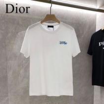 細身のシルエット 縦には伸びにくい 2026春夏 半袖Tシャツ 耐久性のある ディオールコピー 2色可選